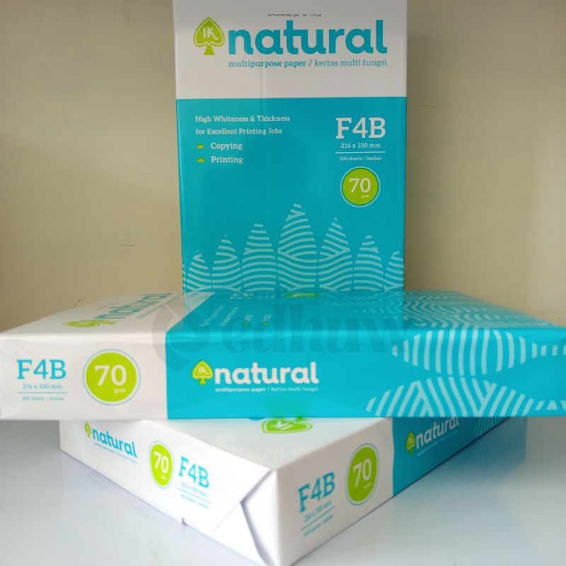 

Kertas HVS Natural F4/F4B 70 gsm