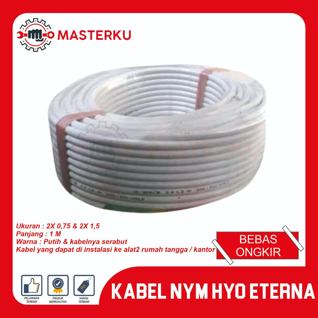 Kabel Eterna / Kabel NYM HYO ETERNAVARIASI / kabel listrik NYM / kabel instalasi NYM
