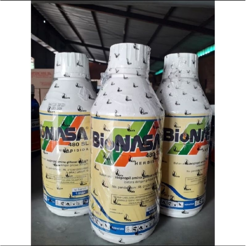 Bionasa 1 Liter 480SL Herbisida IPA Glifosat 480 g/l Pembasmi Rumput Dan Alang alang Sampai Akar Bio