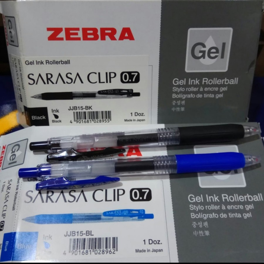 

Pulpen Zebra Gel Ink Rollerball Sarasa Clip 0.7 Eceran