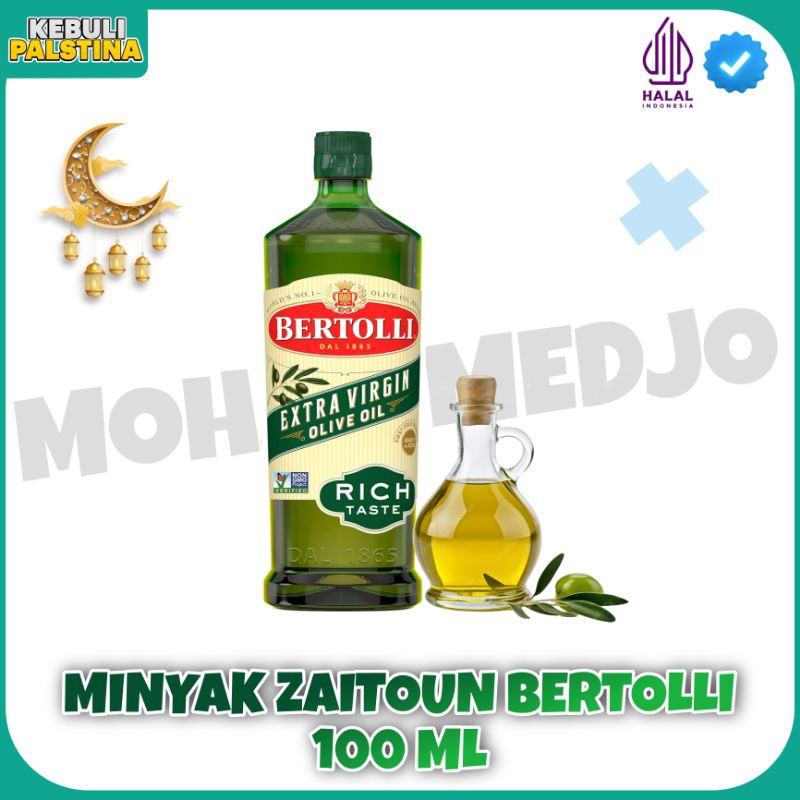 

minyak ZAITUN BERTOLLI 100ml EXTRA VIRGIN OLIVE EXP 26/3/2026