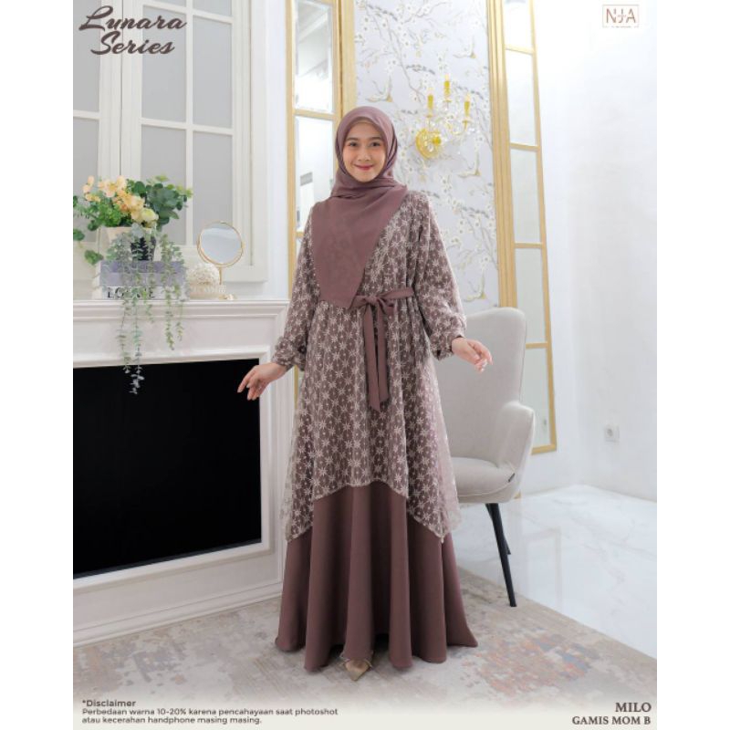 Gamis mom style B Lunara Family Series by NJA daily