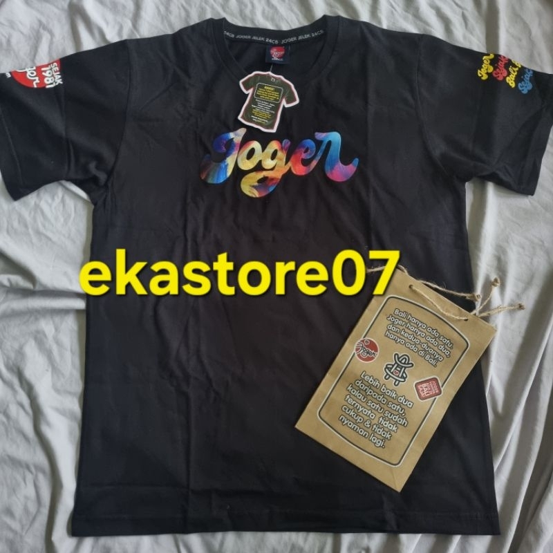 Kaos Joger Original Kuta Bali hitam BORDIR