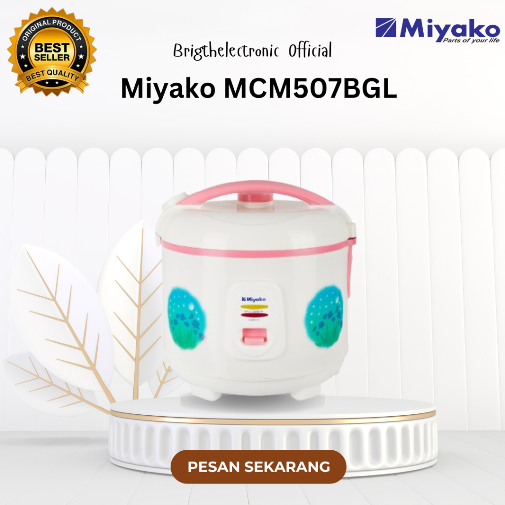RICE COOKER MIYAKO 3in1 MCM507BGL 1.8L/MCM-507BGL/MCM 507BGL/MCM 507 BGL/MIYAKO RICE COOKER 1.8L ORI