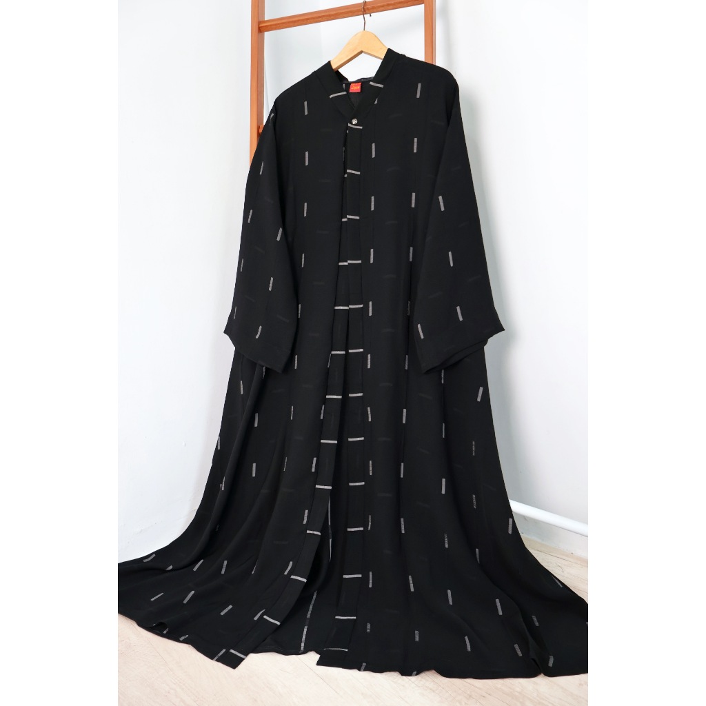 Abaya medina | outer abaya bahan jetblack saudi premium hitam gamis outer turki lebaran syari