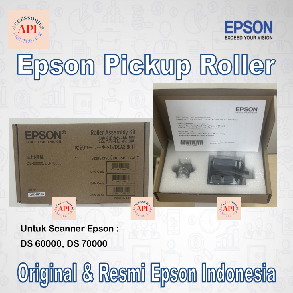 Epson Roller Assembly Kit B12B813501 B8135010336 untuk Epson Scanner DS60000 DS 60000 DS70000 DS 700