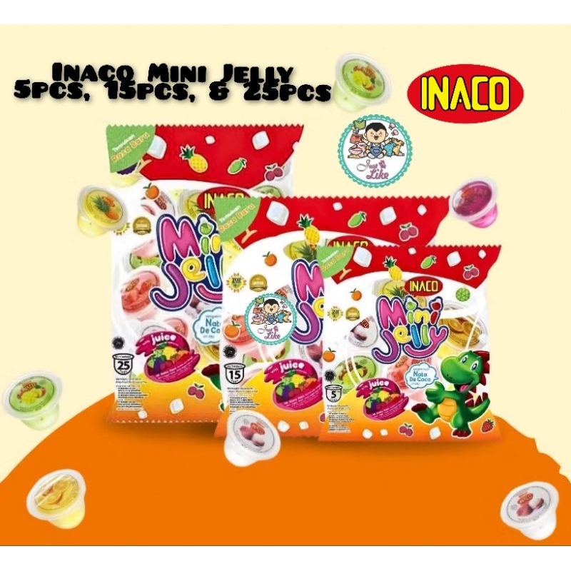 

INACO Mini Jelly Isi 5s, 15,s 25s Nata de Coco - Makanan Ringan - Pudding & Jelly