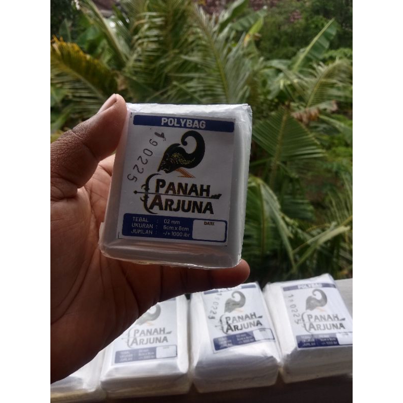 Polybag semai 6x8 ±1000lembar plastik semai,polibag benih, polibag bening, polybag cabai