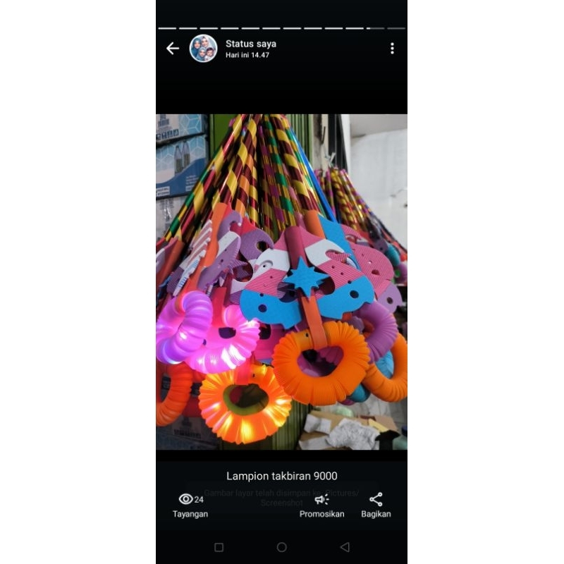 lampion  takbiran / lampion pawai