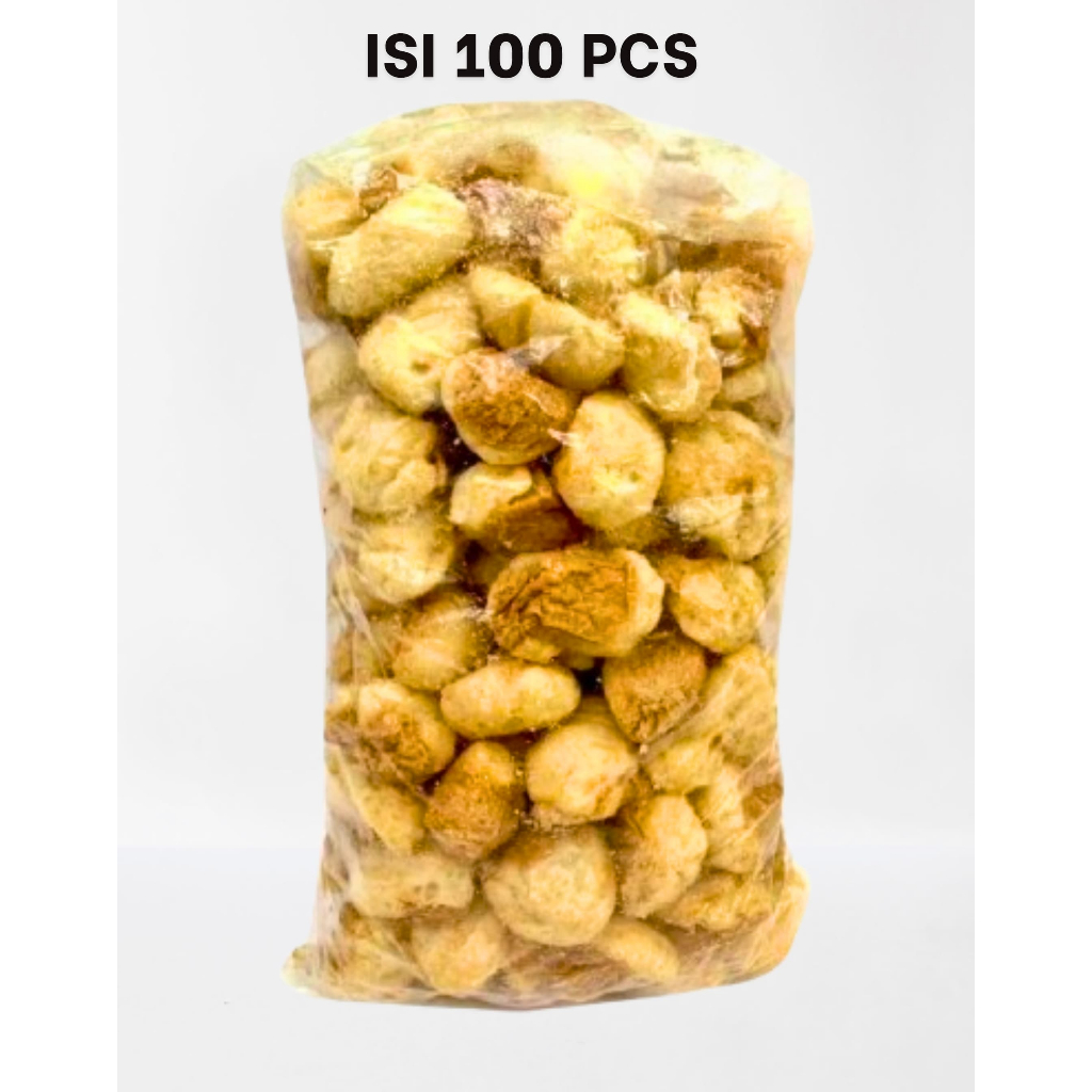 

Cuanki Tahu Pasung Kering Isi 100Pcs - Cuanki Baso Aci Seblak Mie - Makanan Ringan