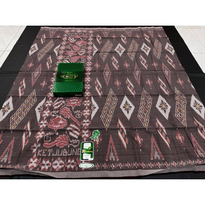 SARUNG GOYOR TENUN KETJUBUNG GREEN