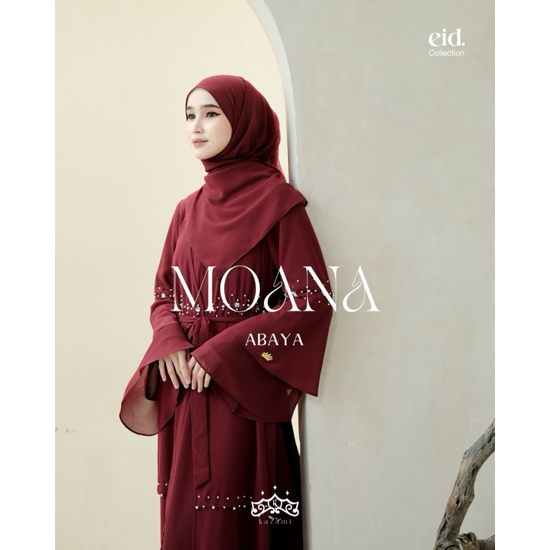 READY Moana Abaya by Kazami - Gamis Ceruty terbaru denaf.outfit