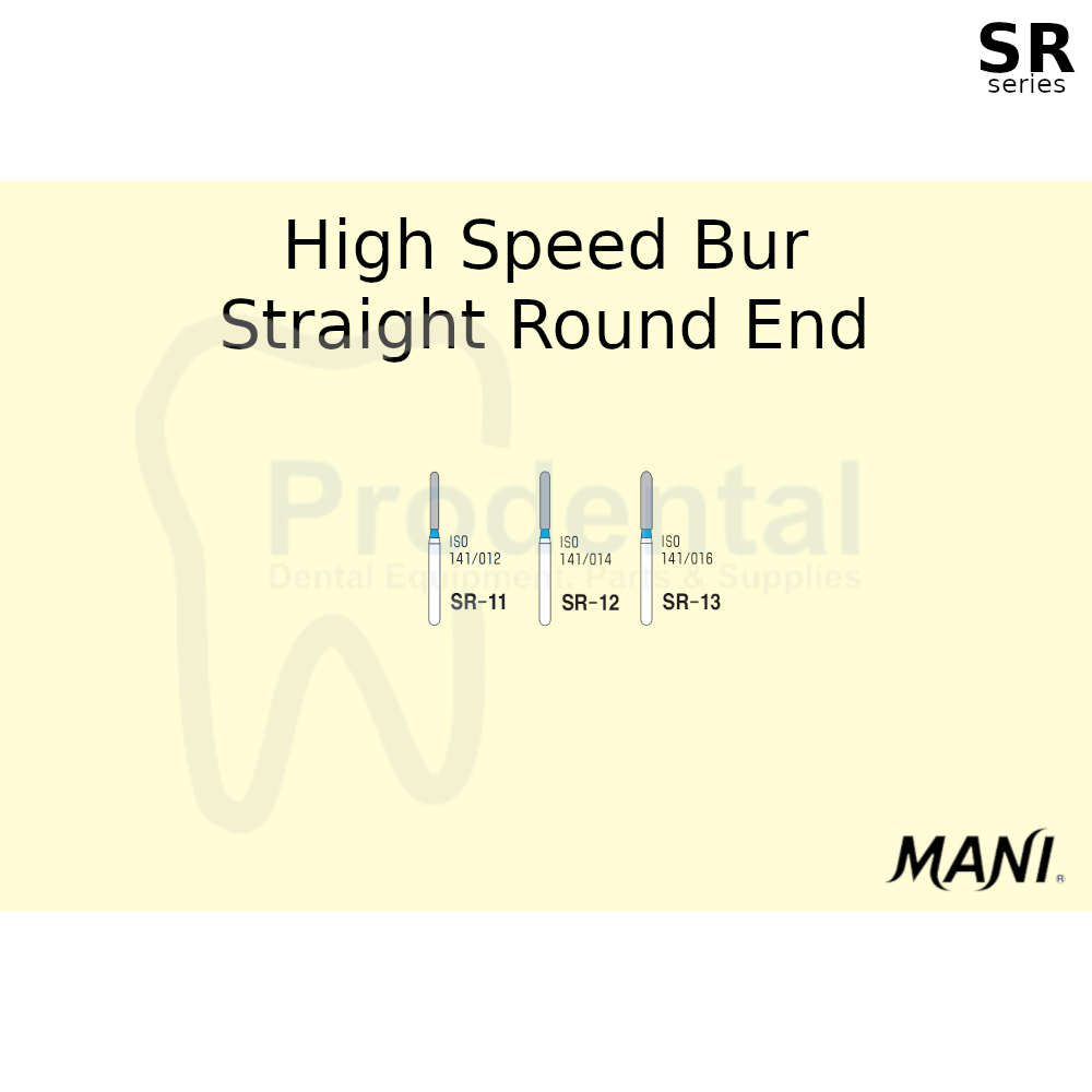 Bur gigi straight round end / dental diamond bur gigi high speed highspeed (SR)