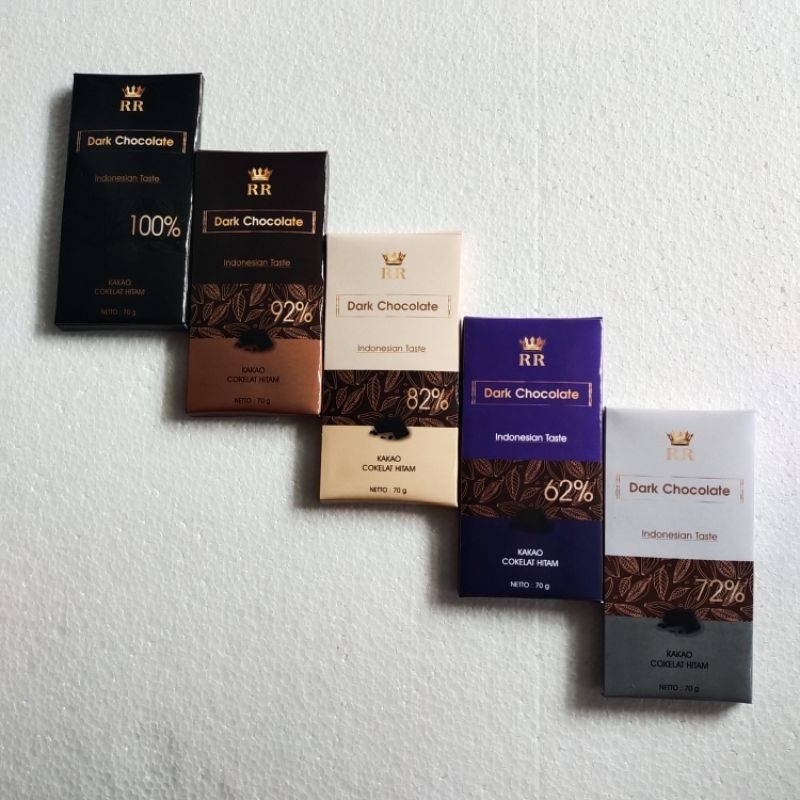 

Ukf5Pc6F4H (Kuliner.Kita) Coklat Bar Dark 100%(Sugar Free), 92%, 82%, 72%,62% Netto 70Gram. Less