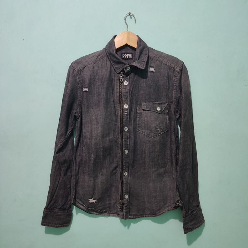 PPFM distressed denim jacket Made In Japan