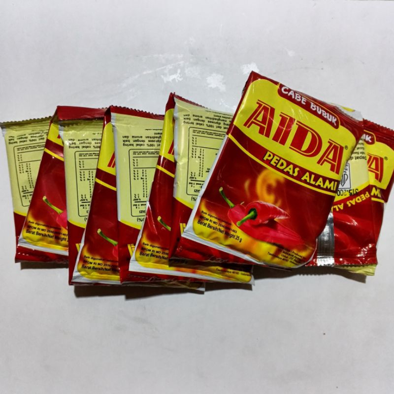 

Cabe bubuk AIDA pedas alami 10 sachet