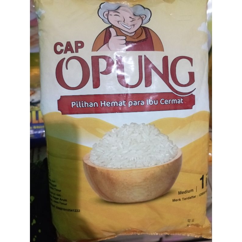 

Beras cap opung kemasan 1kg