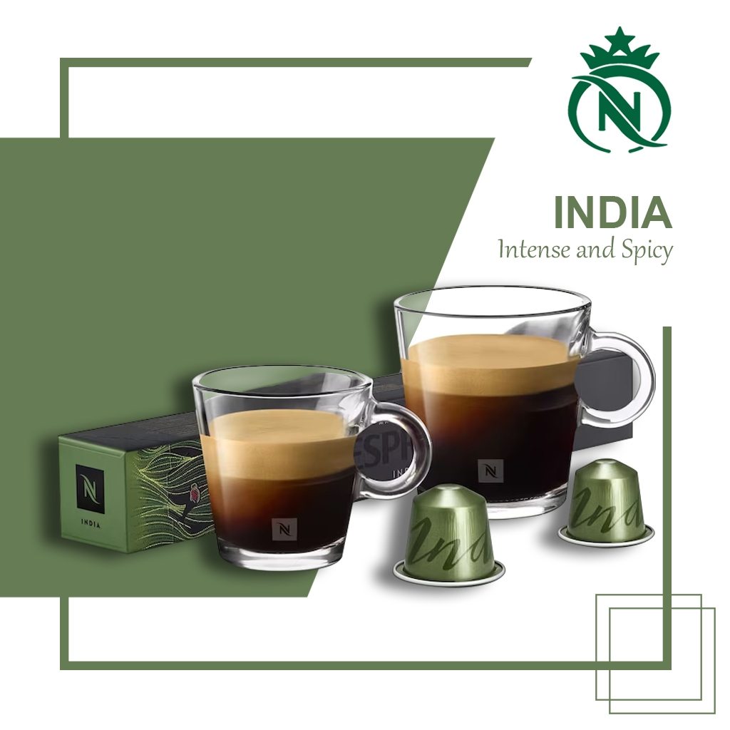 

Capsule Nespresso India Original Nestle - Kopi Kapsul Master Origin Woody dan Spicy Aromatics
