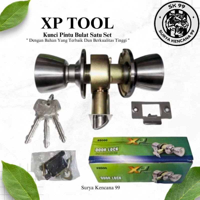 Kunci Bulat XPTOOL Kunci Pintu Bulat Kamar Mandi Slot Pintu Bulat WC