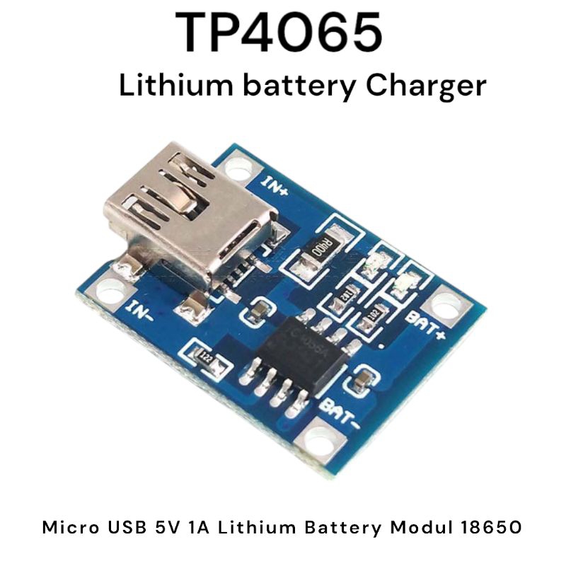 Modul TP4065 Micro USB Charger 18650 Batrei Lithium 5V 1A