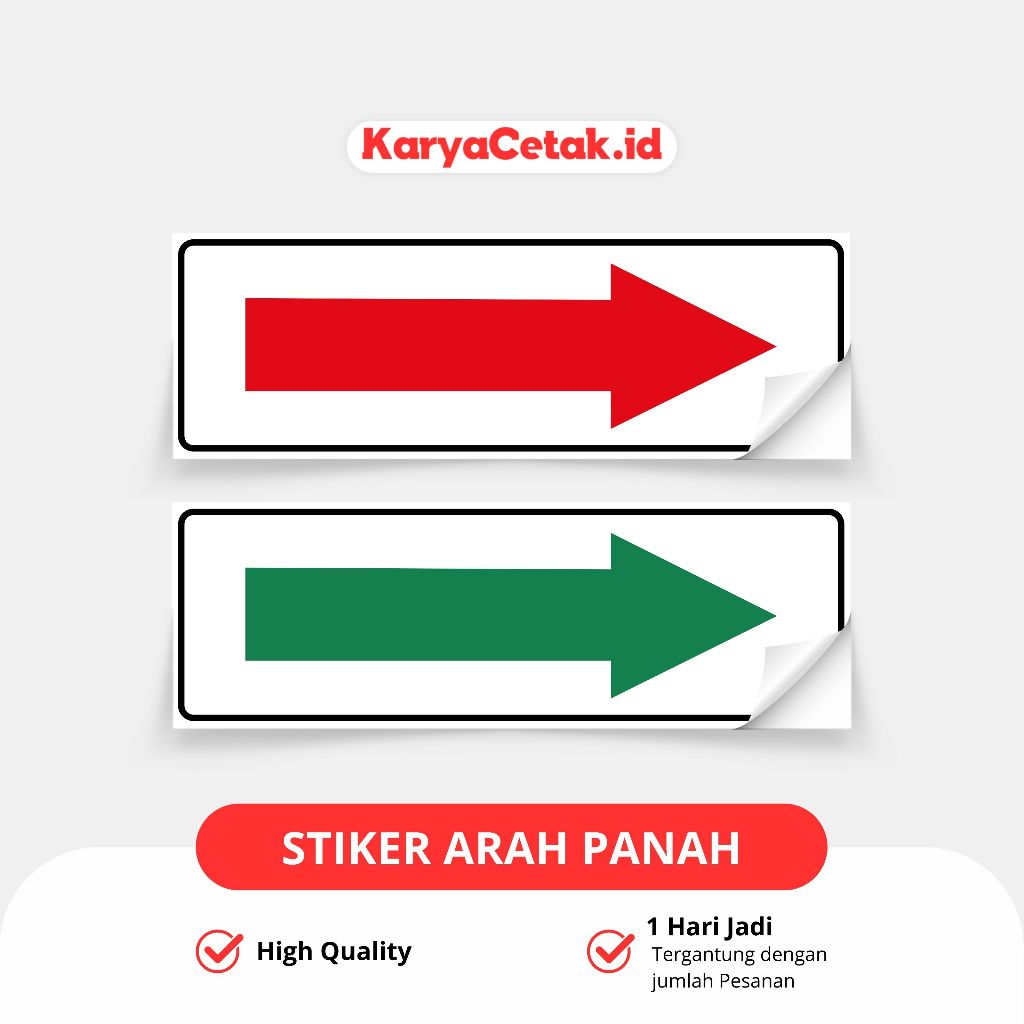 

Stiker Arah Panah Rambu Tanda Sign Arrow Label Sticker K3 Safety Keamanan Anak Panah