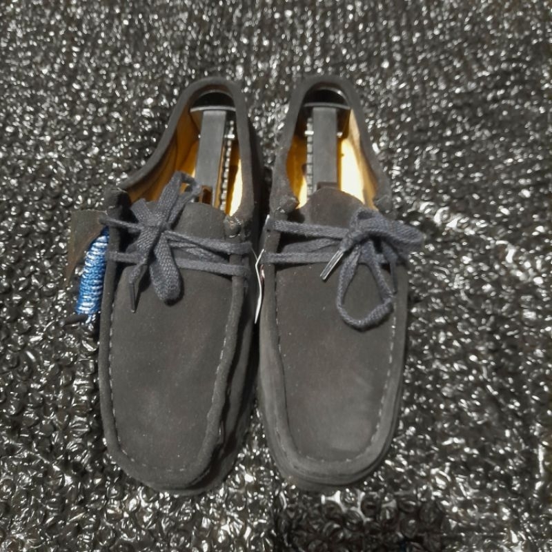 Clarks Wallabees Black Suede