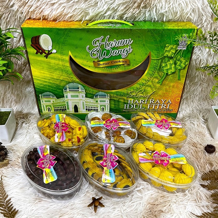 

Paket Kue Kering Lebaran Toples Hampers Kue Kering