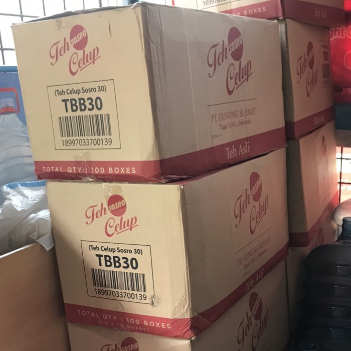 

TEH CELUP SOSRO 30S DUS ( 100 BOX )