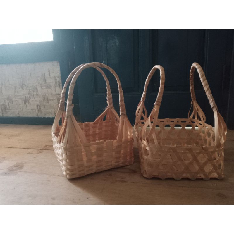 anyaman bambu tas parsel/buah