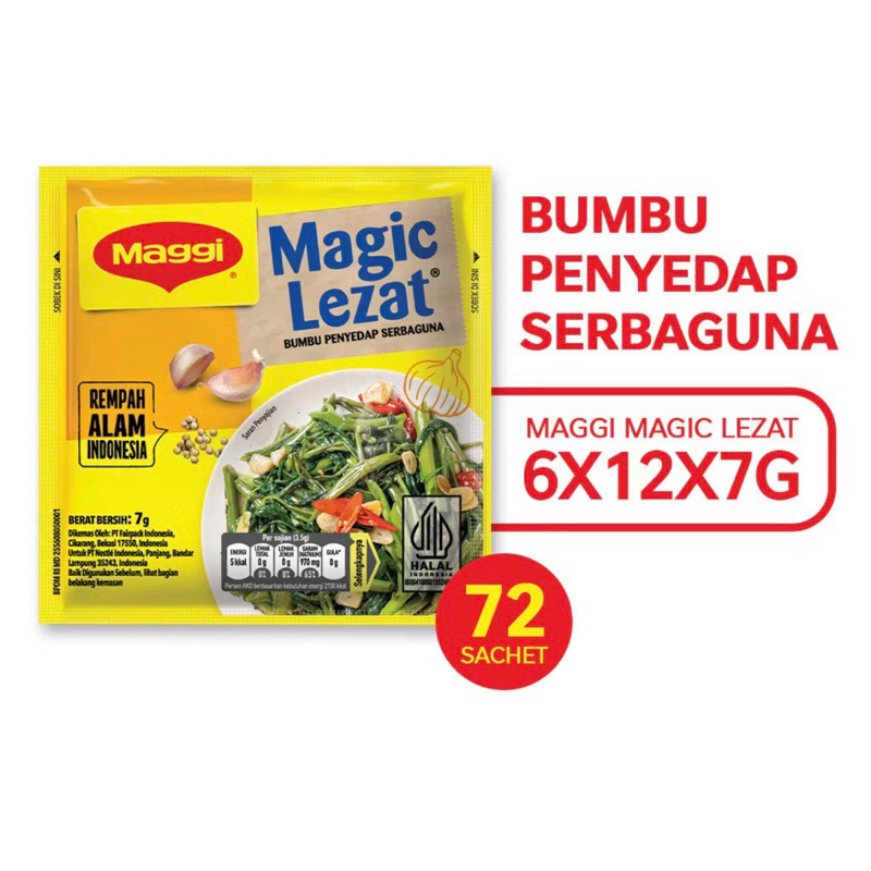 

Maggi Magic Lezat 72 sachet