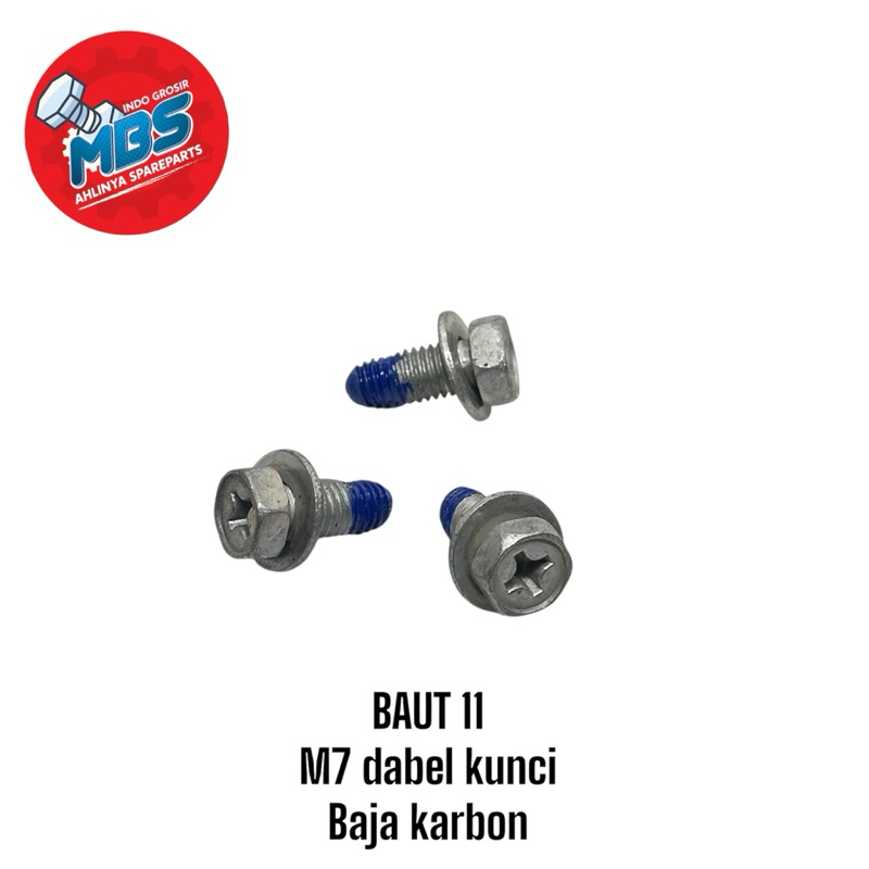 BAUT 11 M7 x 15 DABEL KUNCI RING PATEN 1,5cm