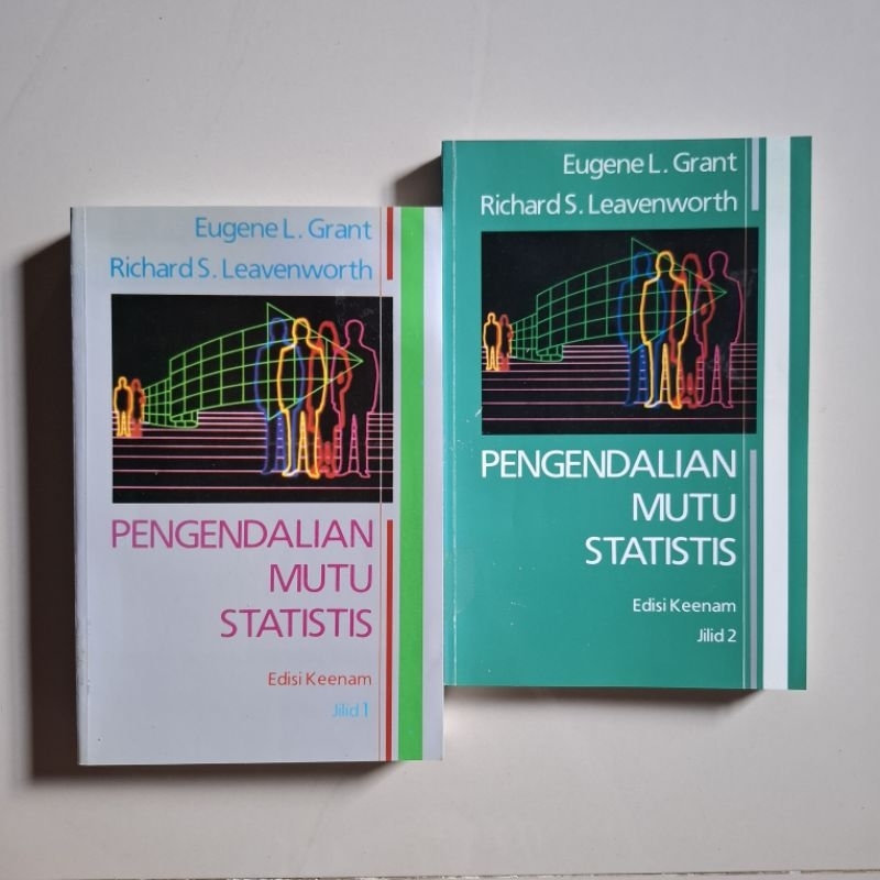 Alrushd Bookstore [ORI 100%] Pengendalian Mutu Statistis 1 dan 2 (1 Set) Eugene L Grant / Richard S 