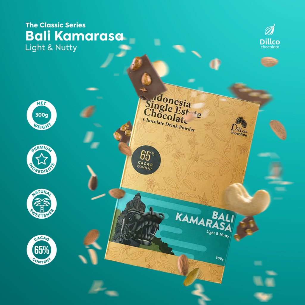 

DILLCO CHOCOLATE - single-estate chocolate Bali Kamarasa classic series 200gram
