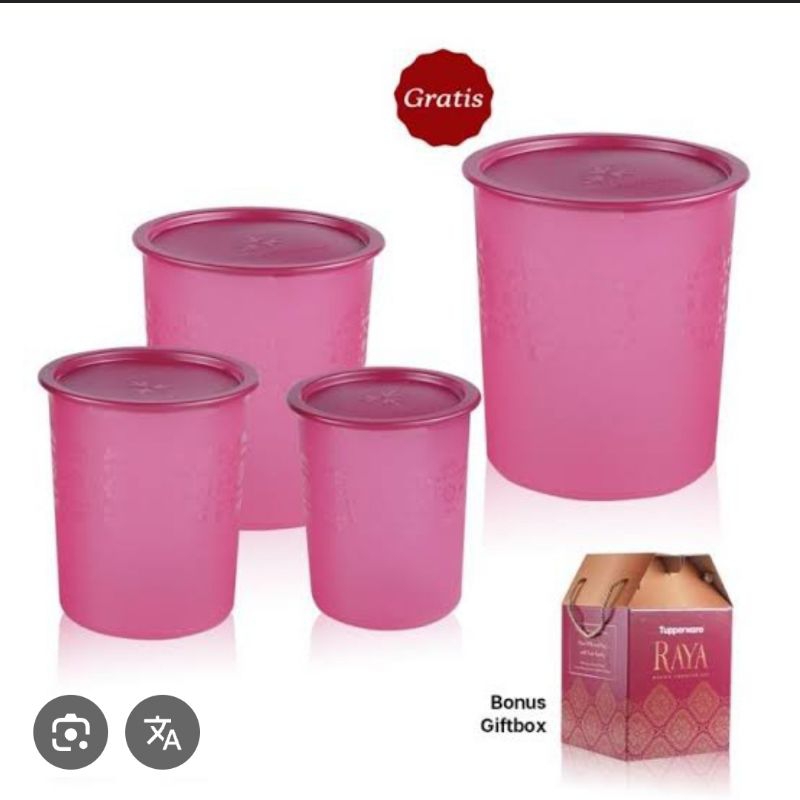 Raya mosaic canister set Tupperware / toples tupperware set