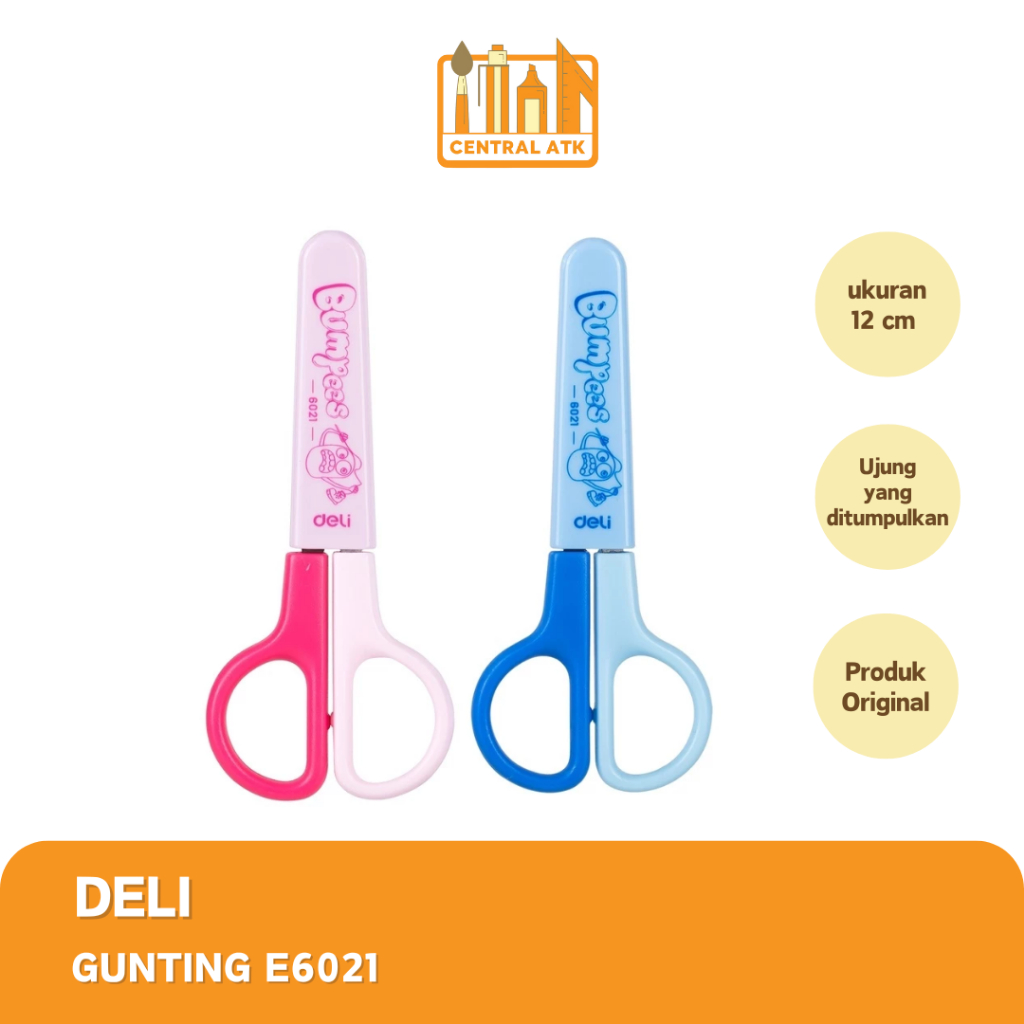 

DELI SCISSORS /GUNTING BUMPEES E6021 (1 PCS)