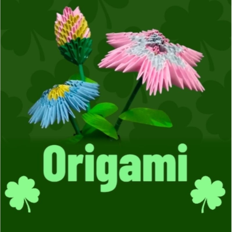 ORIGAMI 3D BUNGA / BUNGA KERTAS