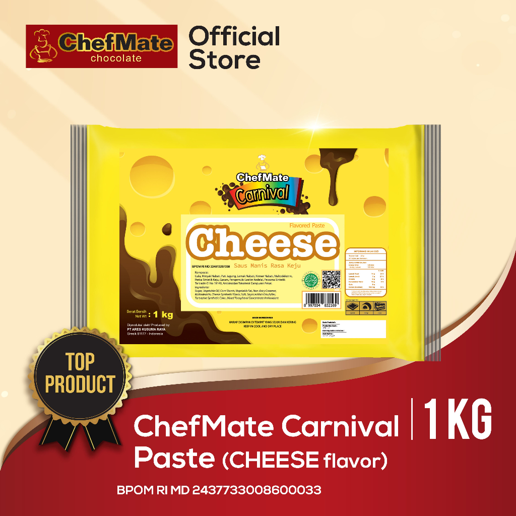 

CHEFMATE PASTA CHEESE 1 KG READY STOCK