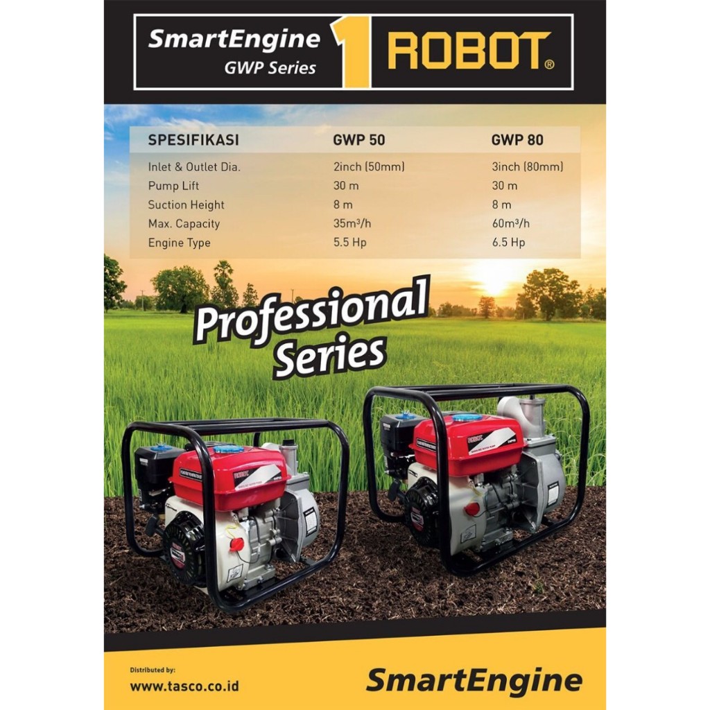 Mesin Engine Pump 3 Inch GWP-80 Robot