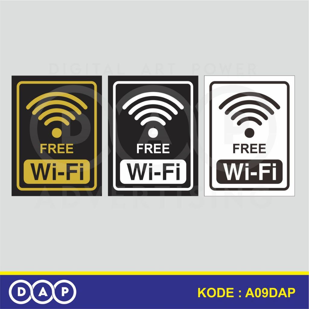

A09 - Acrylic Sign, Stiker Akrilik Free WiFi, Tahan Air, Tidak Pudar, Termurah, dan Bisa Custom
