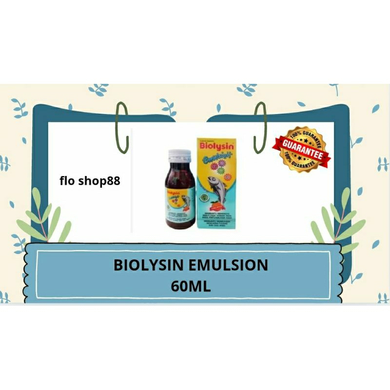 A - BIOLYSIN EMULSION 60ML / BIOLYSIN EMULSION / BIOLISIN EMULSION