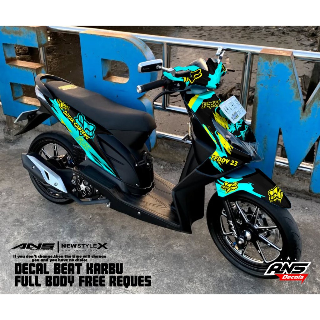 Decal Stiker Full Body BEAT Karbu 2006 2007 2008 2009 Decal Beat Karbu Decal Road Race