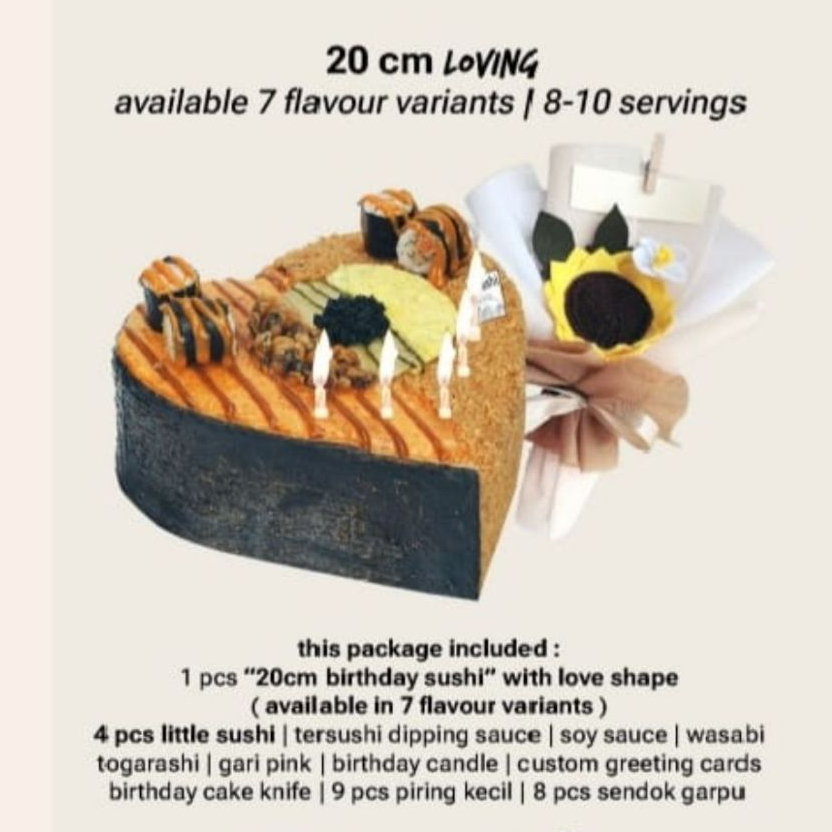 

Loving Package Birthday Sushi 20 cm