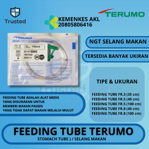 Feeding Tube Terumo Selang NGT Terumo