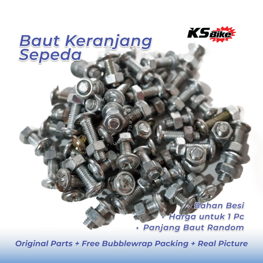 Baut Keranjang Sepeda Baut Mur Bold Keranjang Sepeda Anak mini KS Bike Cirebon