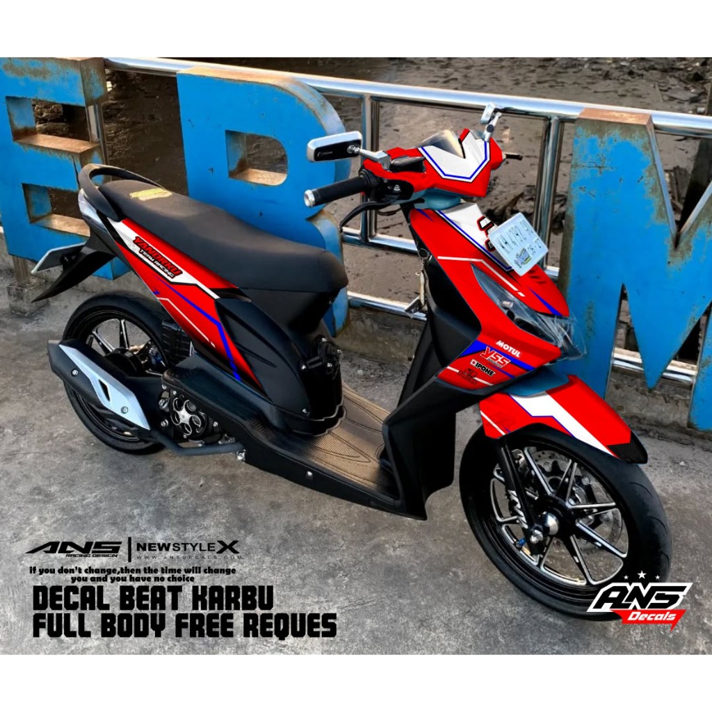 Decal Stiker Full Body BEAT Karbu 2006 2007 2008 2009 Decal Beat Karbu Decal Road Race