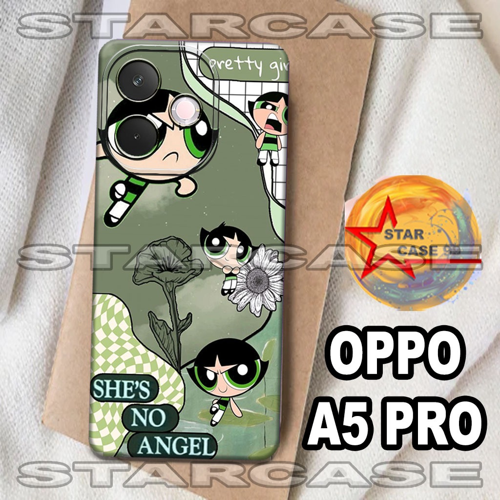 S14- Softcase karet untuk   OPPO A5 PRO  -motif cewek -case OPPO A5 PRO-casing-kesing-silikon