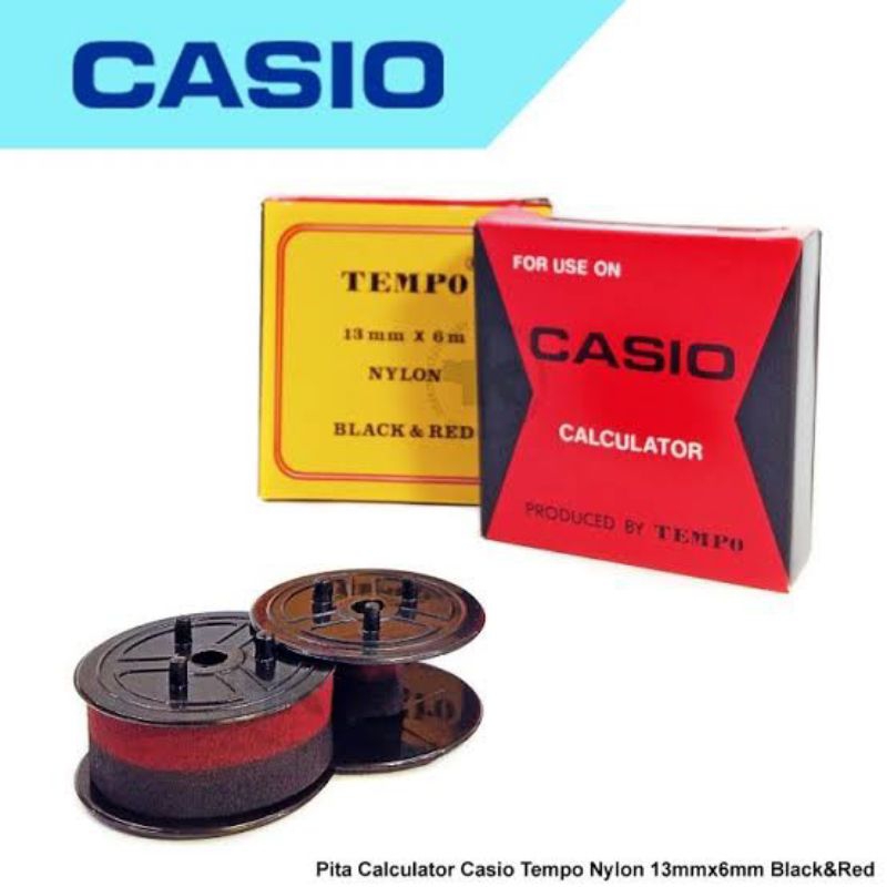

CASIO PRINTING CALCULATOR RIBBON INK PRODUCED BY TEMPO TINTA PITA MESIN KALKULATOR STRUK