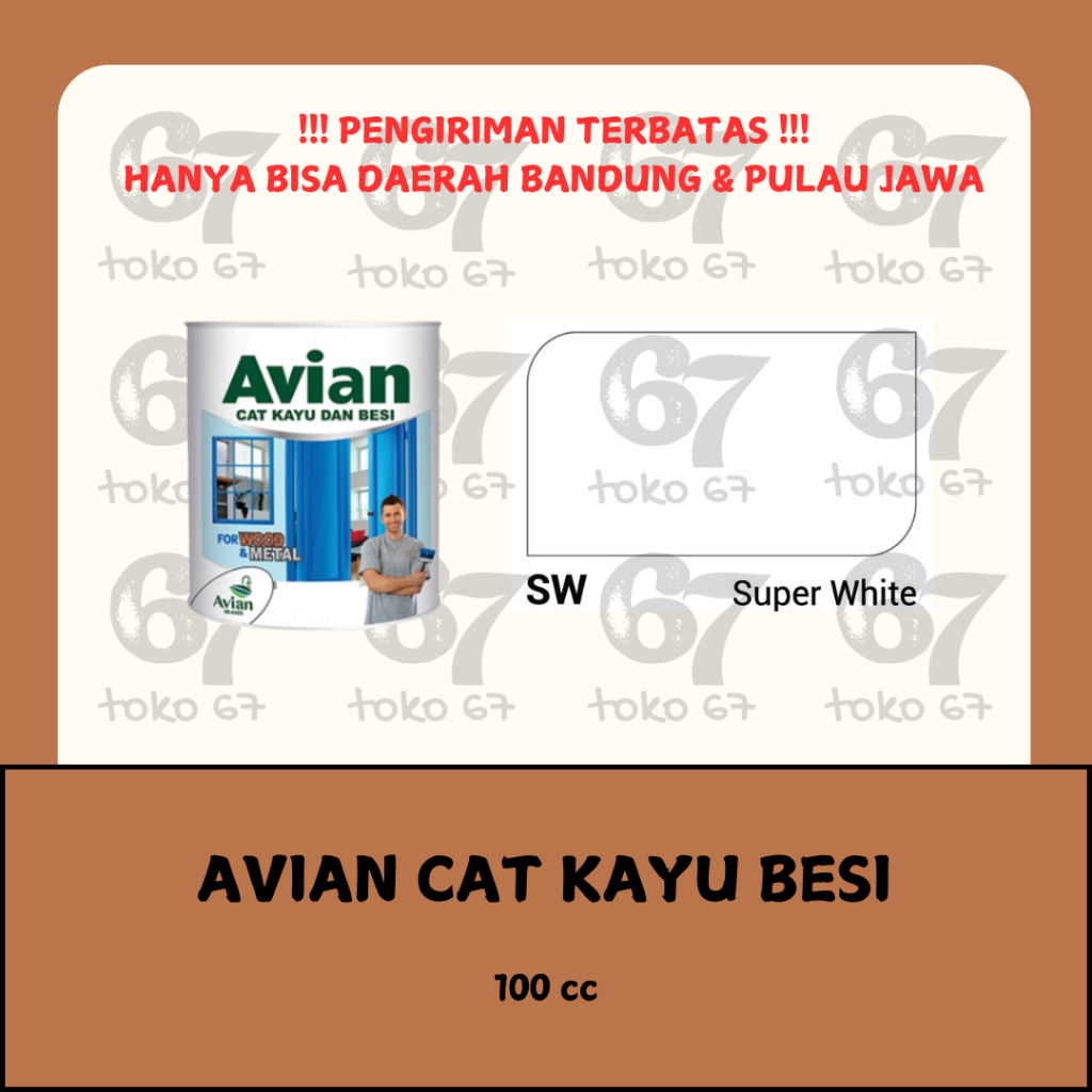 

AVIAN CAT MINYAK KAYU BESI SW SUPER WHITE 100 CC