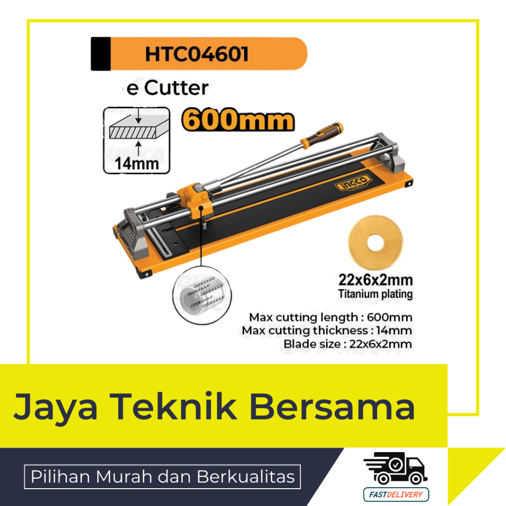 Alat Potong Keramik 60cm INGCO HTC046001 Tile Cutter Granit Manual 600 / Tile Cutter ORI INGCO