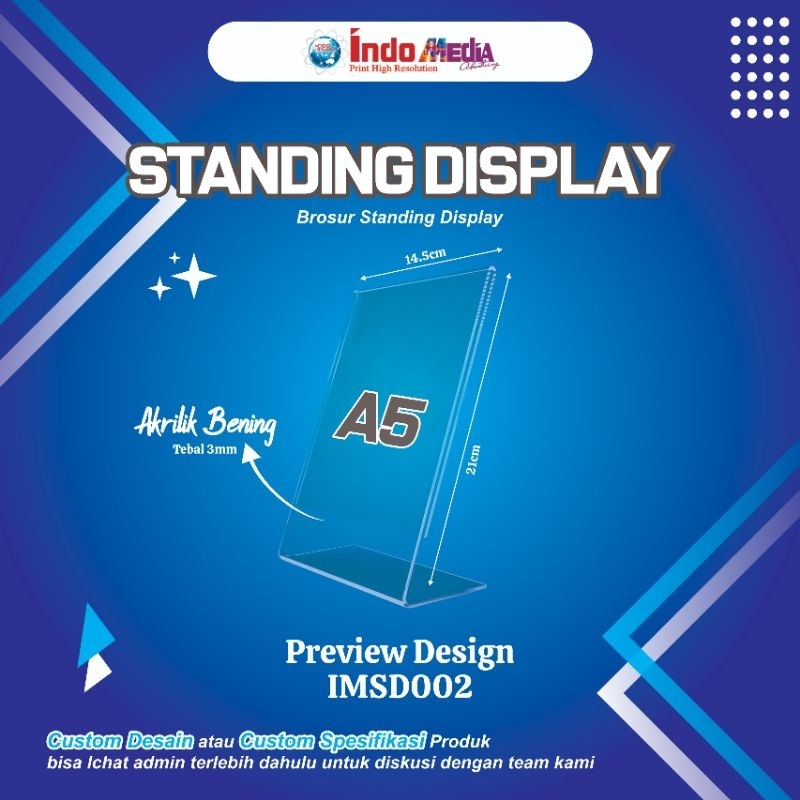 

STANDING AKRILIK - AKRILIK MEJA - AKRILIK Q RIS BARCODE - STANDING DISPLAY - akrilik polos - akrilik - acrilic - acrylic